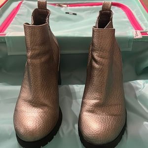 Chunky Heels, Bronze, Sam & Libby Boots